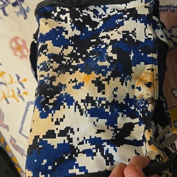 Boombah Superpack Bat Pack Backpack Blue and Black Camouflage Baseball Backpack - Picture 11 of 16